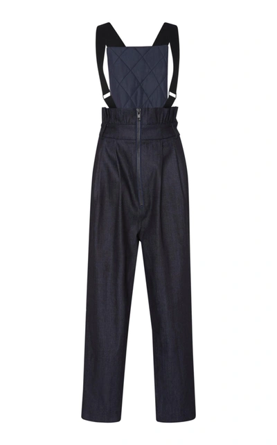 Shop Tibi Paperbag Overall In Blue