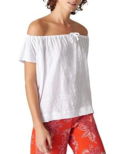 Shop Whistles Off-the-shoulder Top In White