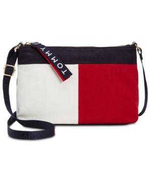tommy hilfiger flag cross body bag