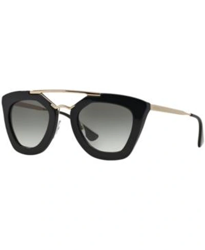 Shop Prada Sunglasses, Pr 09qs In Black/grey Gradient