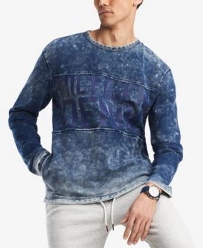 Shop Tommy Hilfiger Denim Men's Tennant Sweatshirt, Created For Macy's In Indigo