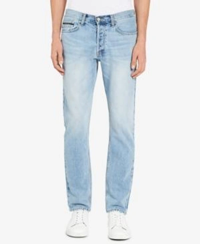 Shop Calvin Klein Jeans Est.1978 Men's Straight Tapered Fit Jeans In Jalapeno Blue