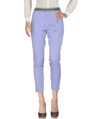 Shop Teresa Dainelli Casual Pants In Lilac