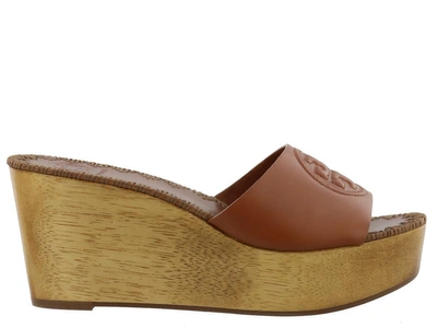 Shop Tory Burch Patty Wedge In Brown