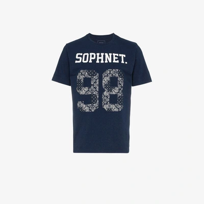 Shop Sophnet . 98 Bandana Print Cotton T Shirt In Blue