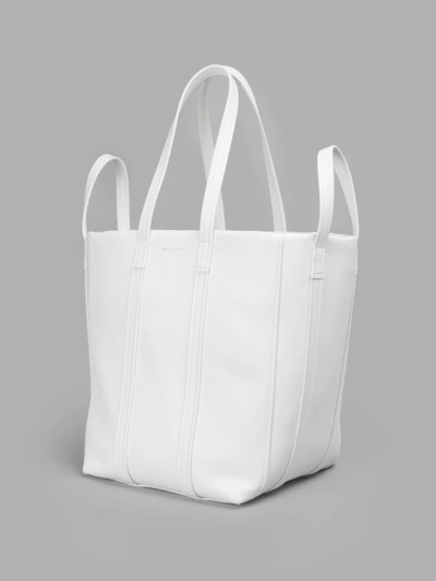 Shop Balenciaga Women's White Small Laundry Cabas Bag