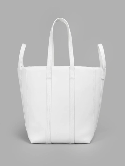 Shop Balenciaga Women's White Small Laundry Cabas Bag