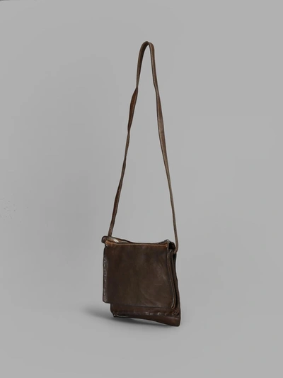 Shop Guidi Brown Shoulder Bag