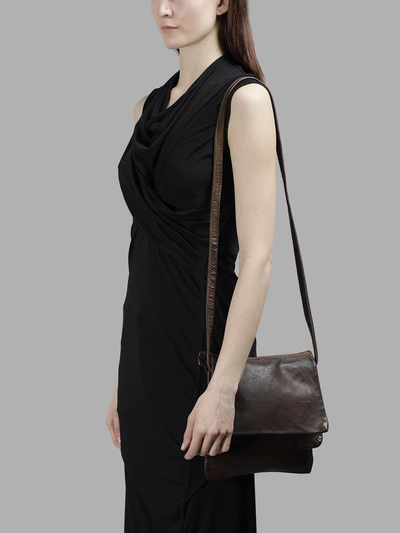 Shop Guidi Brown Shoulder Bag