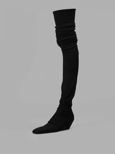 Shop Rick Owens Women's Black Socks Boots