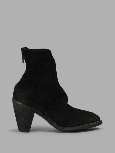 Shop Guidi Women's Black Leather Ankle Boots