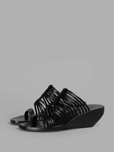 Shop Rick Owens Women's Black Mignon Adler Sliver Sandals