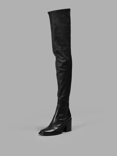 Shop Ann Demeulemeester Women's Black High Boots