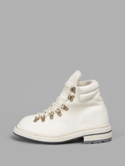 Shop Guidi Women's Off-white Hiking Boots In Off White