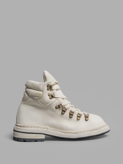 Shop Guidi Women's Off-white Hiking Boots In Off White