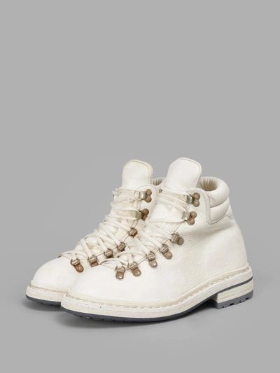 Shop Guidi Women's Off-white Hiking Boots In Off White