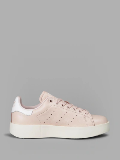 Shop Adidas Originals Adidas Pink Stan Smith Bold Sneakers In Light Pink