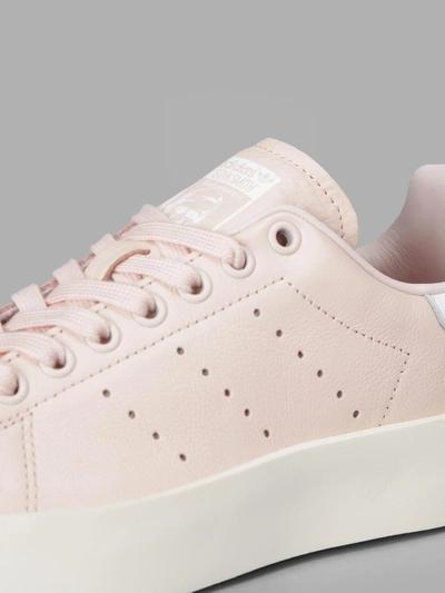 Shop Adidas Originals Adidas Pink Stan Smith Bold Sneakers In Light Pink