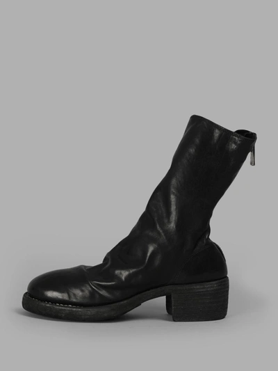 Shop Guidi Women's Black Front Zip In Horse Dritto Boots