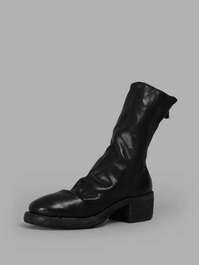 Shop Guidi Women's Black Front Zip In Horse Dritto Boots