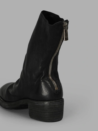 Shop Guidi Women's Black Front Zip In Horse Dritto Boots