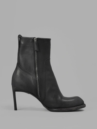 Shop Haider Ackermann Women's Black Mid Heel Ankle Boots