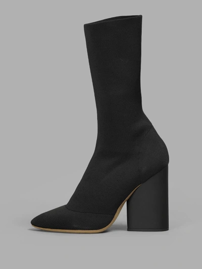 Shop Yeezy Women's Black Stretch Socks Boots In Season 4