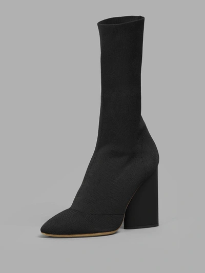 Shop Yeezy Women's Black Stretch Socks Boots In Season 4