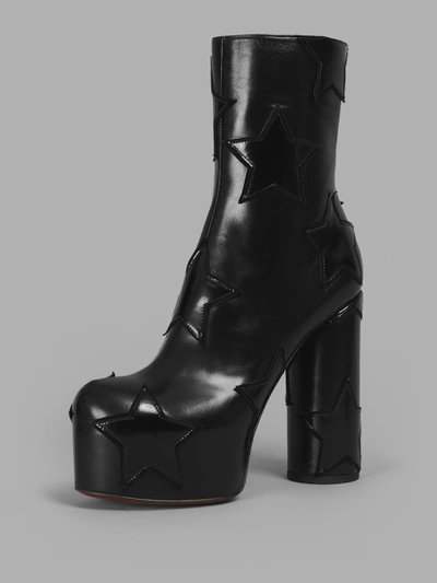 Shop Vetements Women's Black Platform Boots With Stars