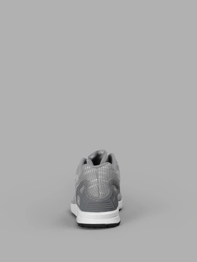 Shop Adidas Originals Adidas Grey Zx Flux Sneakers