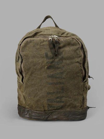 Shop Delle Cose Green Military Backack