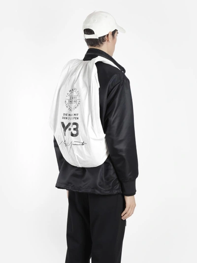 Shop Y-3 White Backpack