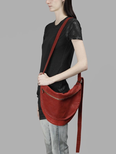 Shop Guidi Women's Red Shoulder Bag