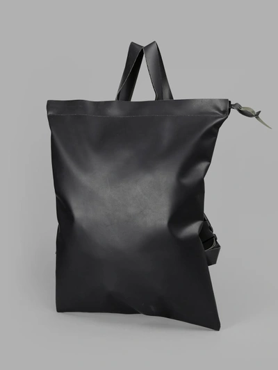 Shop Delle Cose Black Bakcpack Made Out Of Original Military Rubber