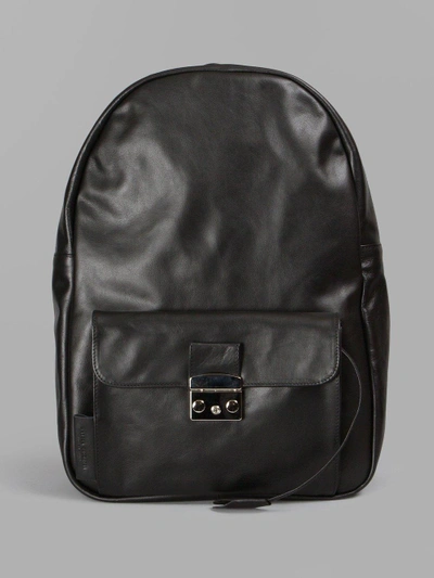 Shop Andrea Incontri Black Lock Backpack
