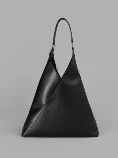 Shop Simone Rainer Black Pyramid Hobo Bag