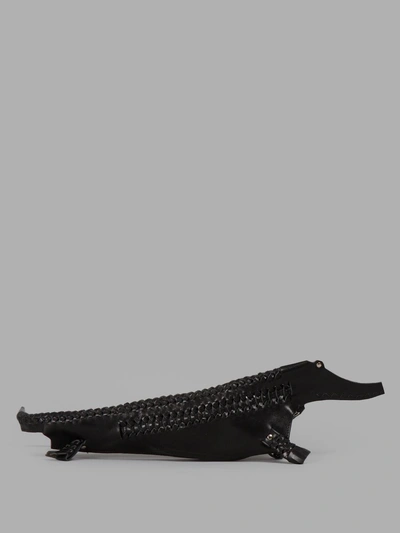 Shop Delle Cose Black Crocodile Clutch In Antonioli's Worldwide Exclusive