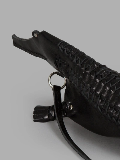 Shop Delle Cose Black Crocodile Clutch In Antonioli's Worldwide Exclusive