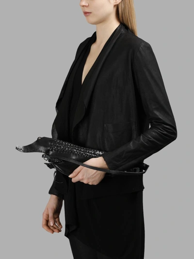 Shop Delle Cose Black Crocodile Clutch In Antonioli's Worldwide Exclusive