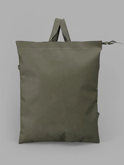 Shop Delle Cose Green Bakcpack Made Out Of Original Military Rubber