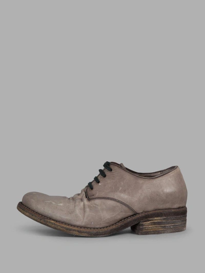 Shop A Diciannoveventitre Men's Grey Leather Derby Shoes