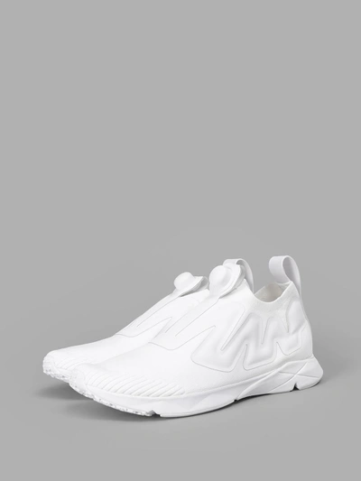 Shop Reebok Men's White Pump Plus Supreme Sneakers