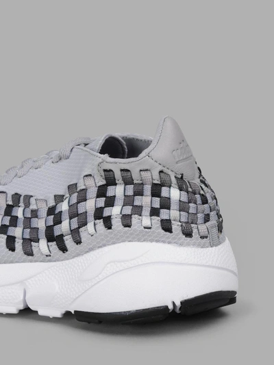 Shop Nike Men's Grey Air Footscape Woven Sneakers