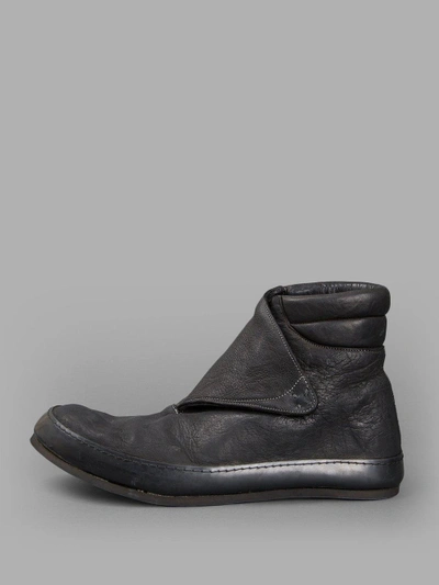 Shop A Diciannoveventitre Men's Black Leather Sneakers