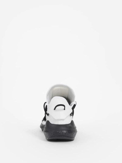 Shop Y-3 Men's Black And White Kusari Sneakers