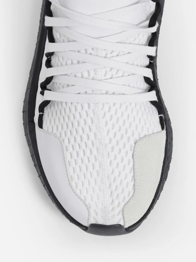 Shop Y-3 Men's Black And White Kusari Sneakers