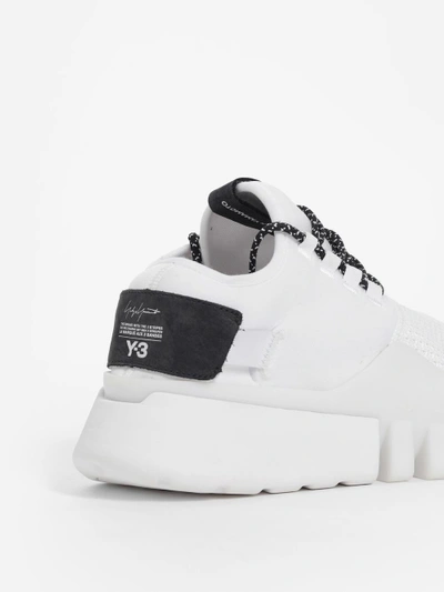 Shop Y-3 Men's White Ayero Sneakers
