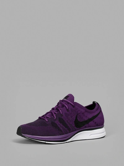 Shop Nike Mwn'a Purple Flyknit Trainer Sneakers
