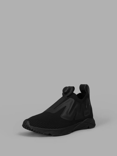 Shop Reebok Men's Black Pump Plus Supreme Sneakers