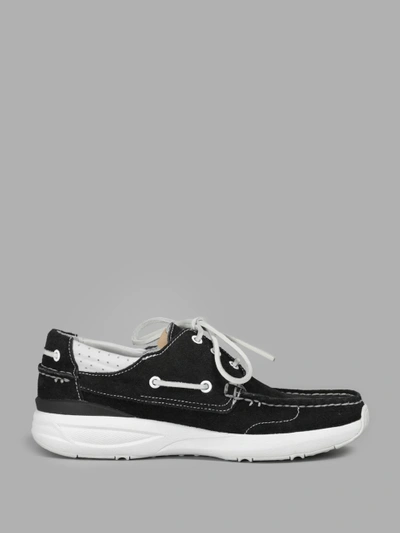 Shop Visvim Men's Hockney Black Sneaker In Black And White